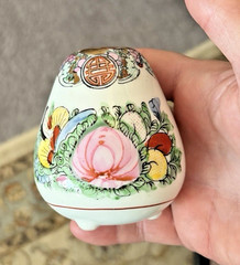 Chinese Nian Qian Zhi Long Miniature Hand Painted Small Porcelain Vase 3″