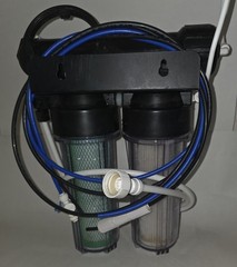 HydroLogic 2-Stage Water Filtration System Sediment & Carbon, Black
