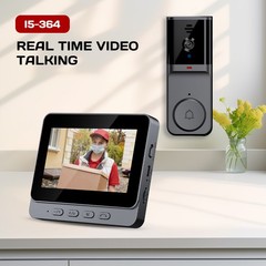 2.4G Wireless Smart Visual Intercom Video Doorbell Camera Monitor for Home US