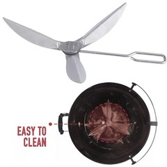 For Weber Kettle Grills Parts 22-1/2″ One-Touch Cleaning System Kit Metal/silver