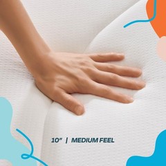 Linenspa 10 Inch Memory Foam and Spring Hybrid Mattress – Medium Feel – Bed …