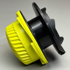 Arborless Trimmer Head with Green Knob and Grey Cover and Base 10,000 RPM Max 31