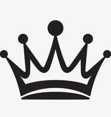 Crown Vinyl Sticker Decal King Queen – Choose Size & Color