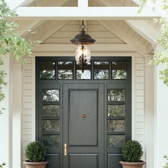 19″ Outdoor Pendant Light Waterproof Vintage Porch Hanging Lantern Patio Fixture