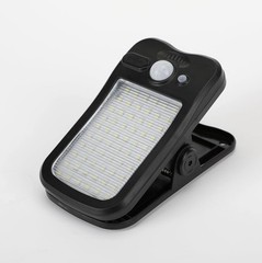 2Pack Clip on Solar Lights Outdoor, 60 LED Solar Motion Sensor Clamp on Light