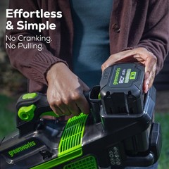Greenworks – 80-Volt 750 CFM Cordless Handheld Blower (1 x 2.5Ah Battery and …