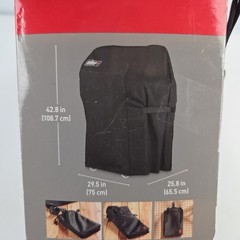 WEBER 7105 Spirit 210 Gas Grill Premium Cover w/ Storage Bag 29″ x 25″ x 42″ H