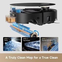 DREAME Aqua10 Roller AE Robot Vacuum Roller Mop Carpet-Safe Roller Guard