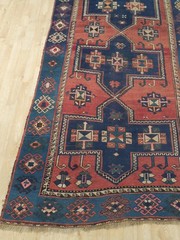 4.6 x 10.7 Orange Semi Antique Caucasian Yuruk Runner 72293
