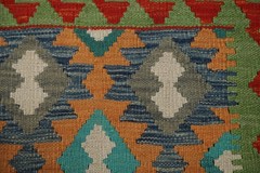 Reversible Kilim Oriental Rug 4×6 Flat-weave Southwestern Carpet for Any Room