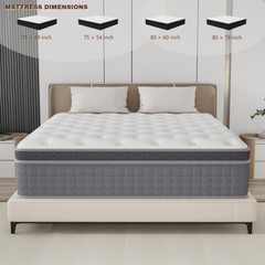 12″ Gel Memory Foam Hybrid Mattress Innerspring Medium Twin Full Queen King Size