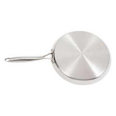 11in Stainless Steel Crepe Pan Pancake Pan Non Stick Cooking Pan For Kitchen