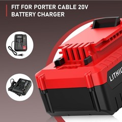 2PACK for PORTER CABLE 20V 20 Volt Lithium Battery /Charger Max PCC680L PCC685L