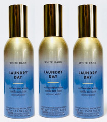 3x Bath & Body Works LAUNDRY DAY Concentrated Room Spray 1.5oz FREE SHIP!