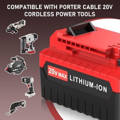 2PACK for PORTER CABLE 20V 20 Volt Lithium Battery /Charger Max PCC680L PCC685L