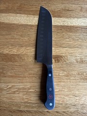 WÜSTHOF Classic 7 inch Hollow Edge Santoku Knife 6 months from new rarely used