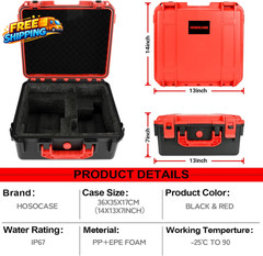 Tool Case for Milwaukee M18 Impact Drill Driver Combo Kit Tool Box for Milwauke