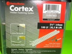 224ct FastenMaster Cortex 2-1/2″ ISLAND MIST Torx Ttap Trex Hidden Deck Screws