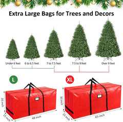 Christmas Tree Storage Bag for 7.5ft or 9ft. Tree Heavy Duty Waterproof