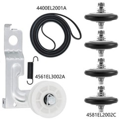 For LG Kenmore Dryer Drum Maintenace Repair Kit Rrum Roller+Belt+Idler Pulley US