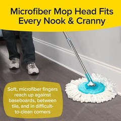 Hurricane Spin Mop Home Cleaning System by BulbHead, Floor Mop with Bucket