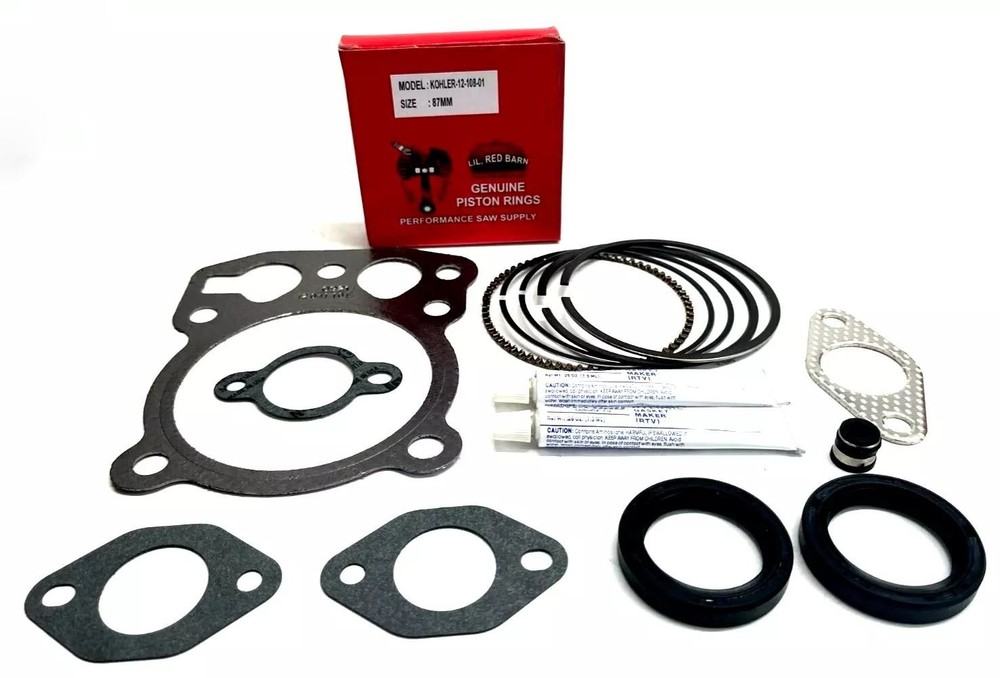 PISTON RINGS ,GASKETS & SEALS FITS KOHLER CV11 CV12.5 CV13, CV14 CH11 CH125
