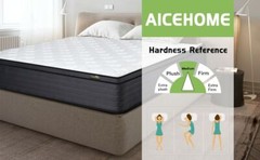 12″14″ Gel Memory Foam Mattress Hybrid Spring Twin Full Queen King Bed in a Box