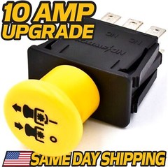 AM131966 Clutch PTO Clutch Switch fits John Deere Lawn Mowers w/ 10 AMP UPGRADE