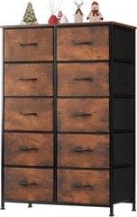 10 Drawers Tall Dresser for Bedroom Drawer Dresser with Organizer Storage Drawer