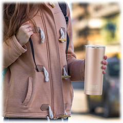 BUILT Double Wall Stainless Steel Tumbler (Rose Gold, 20oz)