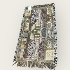 Vintage 12 MONTHS Country House Tapestry 20×35 FAST SHIP