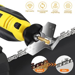 24X Diamond Chainsaw Sharpener 5/32 3/16 7/32 1/8 Shank for 3/8 .325 .404 Chains