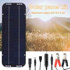 30W Solar Panel 12V Trickle Charger Battery Charger Kit Maintainer Boat Car RV