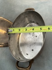 Williams Sonoma Oval Copper Cocotte Casserole Dutch Oven 2Qt Tin Lined France
