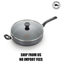 T-fal Easy Care Nonstick Cookware, Jumbo Cooker, 5 Quart, Grey