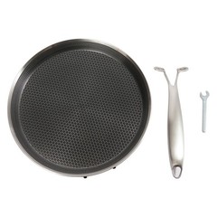 11in Stainless Steel Crepe Pan Pancake Pan Non Stick Cooking Pan For Kitchen