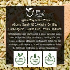 Organic Fennel Seeds Whole