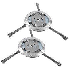 2Set Lawn Mower Steel Wire Grass Trimmer Head Brush Cutter Weed Eater Trimmer