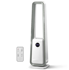 Bladeless Tower Fan with Remote Control Quiet Cooling Fan for Home Office