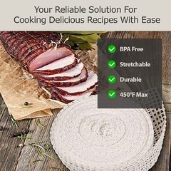 TSM® 50 Ft Elastic Meat Netting Roll Polly-Cotton Twine Butchers Net Size 8-32