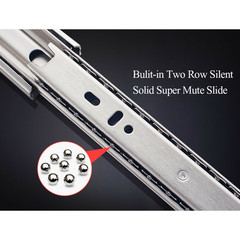 1/5/10 Pairs Soft Close Ball Bearing Drawer Slides Full Extension 100LB 10″–24″