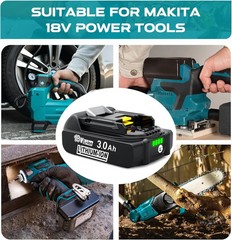 2PACK For Makita 18Volt 8.0Ah LXT Li-Ion Battery BL1860B BL1830 BL1850 /Charger