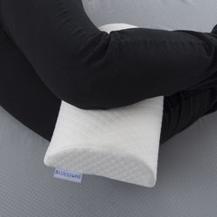 Memory Foam Back Pillow / Half Moon Lumbar Bolster Wedge Pillow By Bluestone
