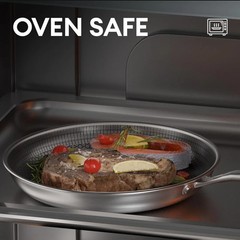 2025 New Titanium Hammered Pan Pro with no Lid, Titanium Pans for Cooking -Durab