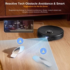 Roborock Qrevo S5V Robot Vacuum,12000Pa,FlexiArm Edge Mopping – Certified Refurb