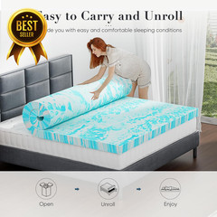 Twin Size 3-Inch Gel Memory Foam Mattress Topper Cooling Breathable Soft Bed Pad