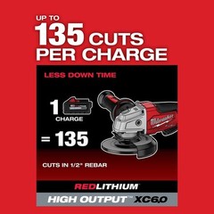Milwaukee 2880-20 M18 FUEL™ 4-1/2″ / 5″ Grinder Paddle Switch, No-Lock