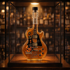 Guitar Whiskey Decanter, Rock Music Liquor Bottle, Electric Guitar Bourbon