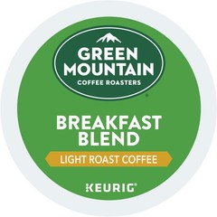 Green Mountain Coffee Breakfast Blend, Keurig K-Cup Pod, Light Roast, 144 Count