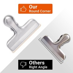 6 Pack Bag Clips, Stainless Steel Chip, Chip Clips Food Clip, Heavy Duty